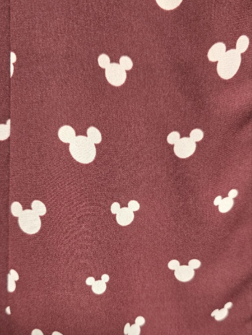 Disney Maroon Tank Top with White Mickey Print - Picture 2 of 3